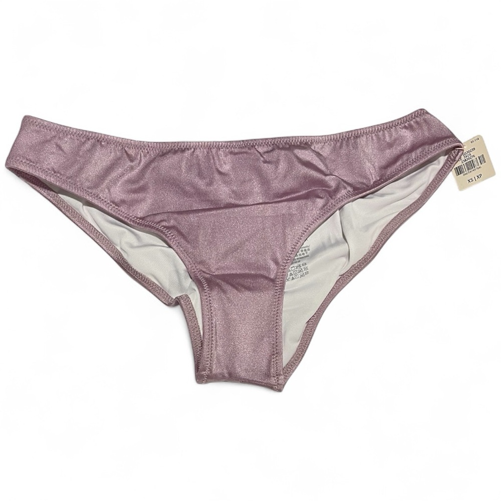 PINK Victoria's Secret Metallic Mauve Bikini Bottom